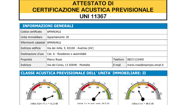 Classificazione Acustica